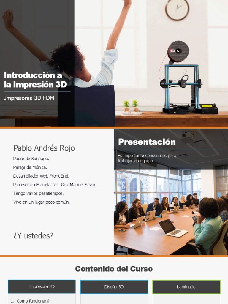 01 - Introducción A La Impresion 3D - Impresoras 3D FDM | PDF