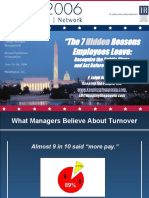 "The 7 Reasons Employees Leave:: Hidden