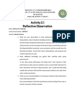 BPE-Padaong, Darious-Activity-2.1-Reflective-Observation