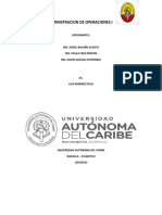 Informe de Administracion de Operaciones I