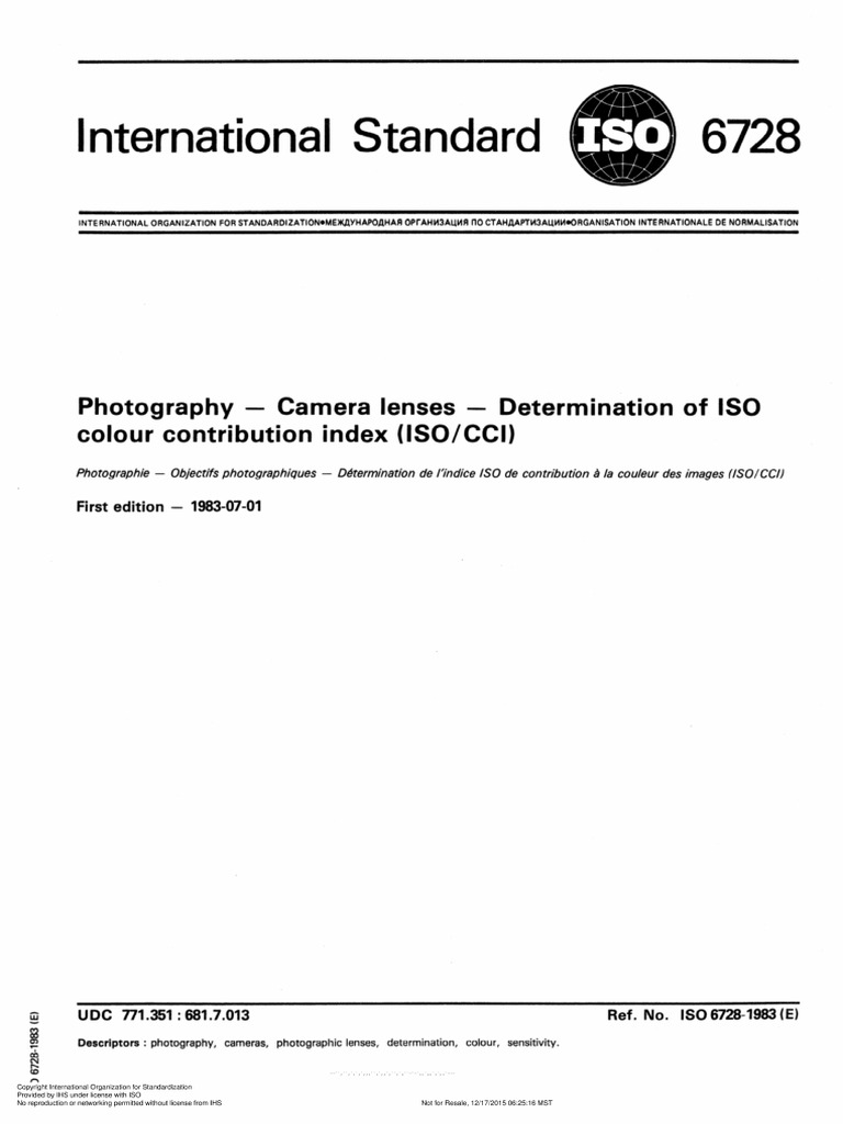 【正版】ISO 6728-1983 | PDF