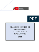 Plan Comité de Gestion Operativa 2022