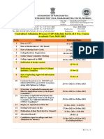 Centralized Admission Process (CAP) Schedule For LL.B-3 Yrs. Course Academic Year 2021-2022