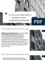 6.4 The Causes of High Fertility in Developing Countries - The Malthusian and Household Models