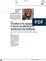 Tradurre in Spagnolo, È Irene La Più Brava Studentessa D'italia - La Gazzetta Di Mantova Del 4 Maggio 2022