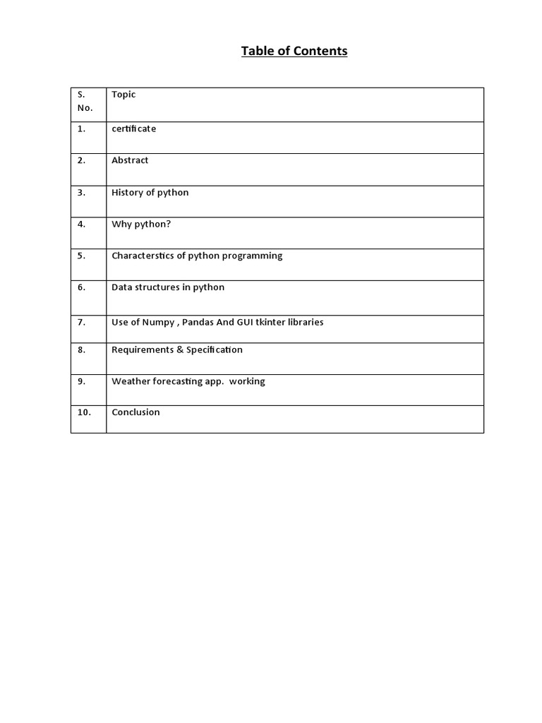 Python Weather Forecast Application Report | PDF | Python (Programming ...