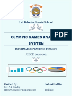 Olympic Games Analysis System: Lal Bahadur Shastri School