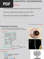 Cornea-Anatomy and Physiology