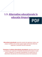 1.3. Alternative educationale in educatia timpurie