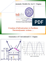 Geometric & Kinematic Models For An I.C. Engine: Creation of Infrastructure To Facilitate Thermodynamic Actions .