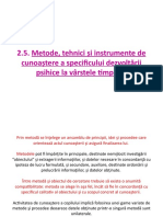 2.5. Metode, Tehnici Și Instrumente de Cunoaștere A