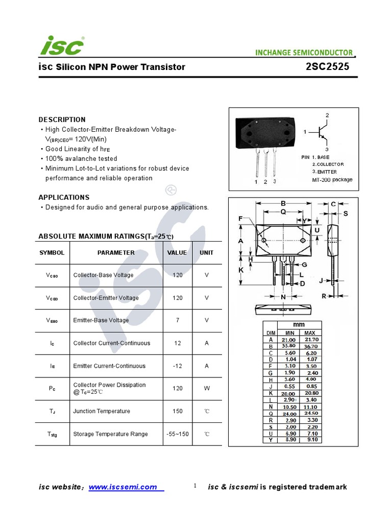 10pcs 2SA1075 + 10pcs 2SC2525 Complementary Transistor Set – New Unbranded