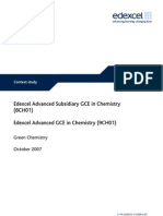 GCE in Chemistry Green Chemistry CS