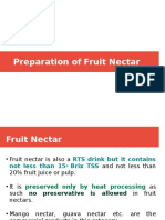 Preparation of Fruit Nectar