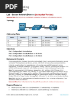 16.5.2 Lab - Secure Network Devices - ILM