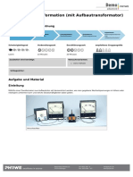 Spannungstransformation (Mit Aufbautransformator) : Aufgabe Und Material