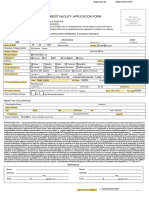 Credit Facility Application Form: Salary Overdraft