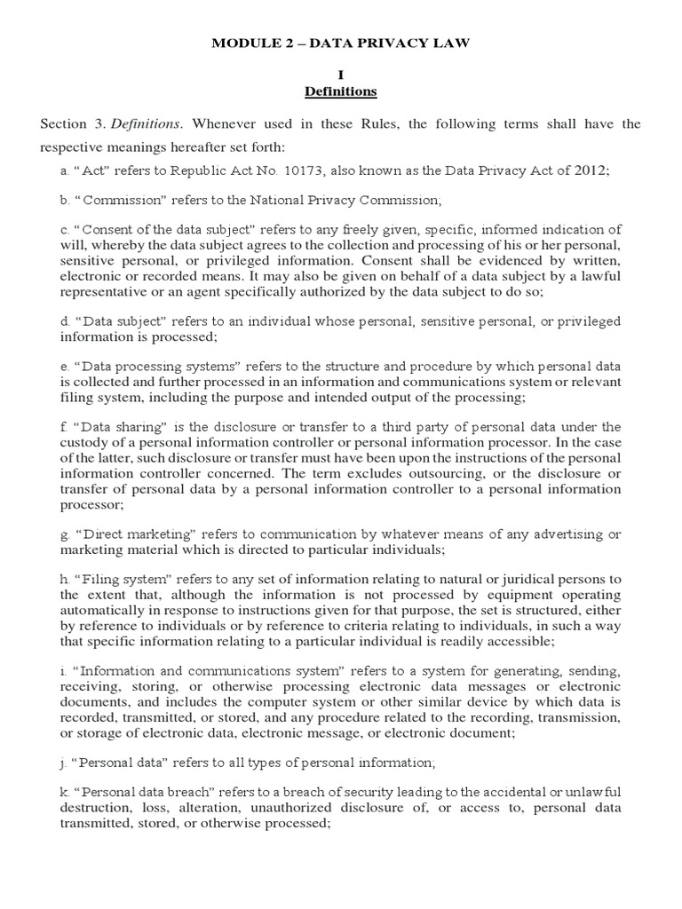 Understanding Data Privacy Provisions | PDF | Information Privacy | Privacy