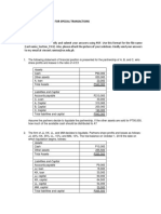 Bsa 3101 - Accounting For Special Transactions Seatwork No. 2 Instructions