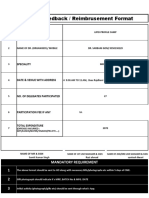 Post CME Feedback / Reimbrusement Format