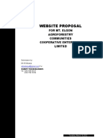 Website Proposal: For Mt. Elgon Agroforestry Communities Cooperative Enterprise Limited