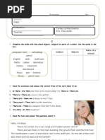 Teste de Inglês - School Subjects_ESL