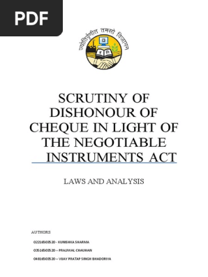 Dishonour of Cheque RP (1)