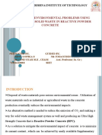 Reduction in Environmental Problems Using Agricultural Solid Waste in Reactive Powder Concrete