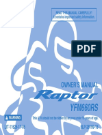 Raptor Owners Manual
