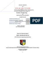 Solar Air Cooler - Project-1