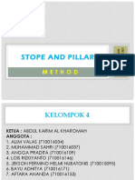 Stope and Pillar: Method