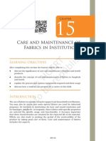 Care and Maintenance of Fabrics in Institutions: Learning Objectives
