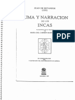 Suma y Narracion de Los Incas 1551 Juan de Betanzos