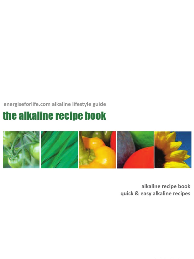 Alkaline Recipe Book Sample PDF