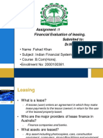 Fahad Khan PPT Financial Evaluation bm211