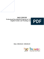 2021 TFETP Professional Development Program For Taiwan Foreign English Teacher Handbook