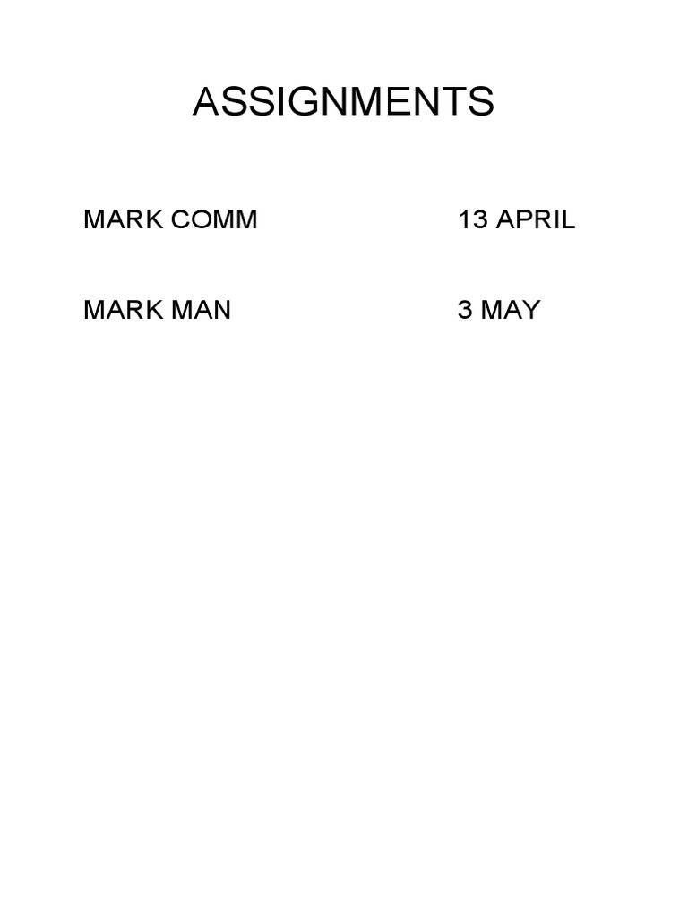 Assignments 2011 3a | PDF