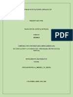 Actividad 5 Ecuaciones Lineales 2x2