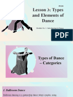 Lesson 3: Types and Elements of Dance: Module No. 1: Introduction To Dance
