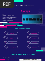 Arrays: Fundamentals of Data Structures