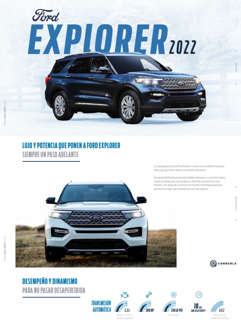 Ford Explorer 2022 Catalogo Descargable | PDF | Aplicación movil ...