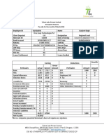 Talent Labs Private Limited Gurugram Haryana Pay Slip For The Month of March 2022