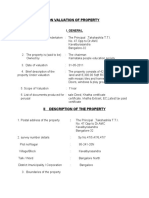 Report On Valuation of Property