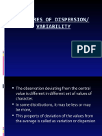 Measures of Dispersion