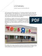 Toys "R" Us Files For Bankruptcy: The Rise of E-Commerce Did For America's Former Favourite