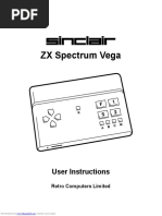 ZX Spectrum Vega: User Instructions