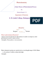 Photochemistry: S. M. Joshi College, Hadapsar Pune