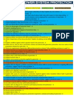 Advance Power System Protection Questionnaire