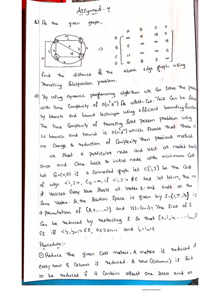Daa Assignment 4 | PDF