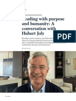 Leading With Purpose and Humanity: A Conversation With Hubert Joly